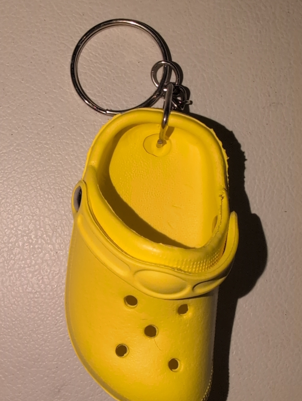 Yellow Mini Clog Keychain Bag Charm